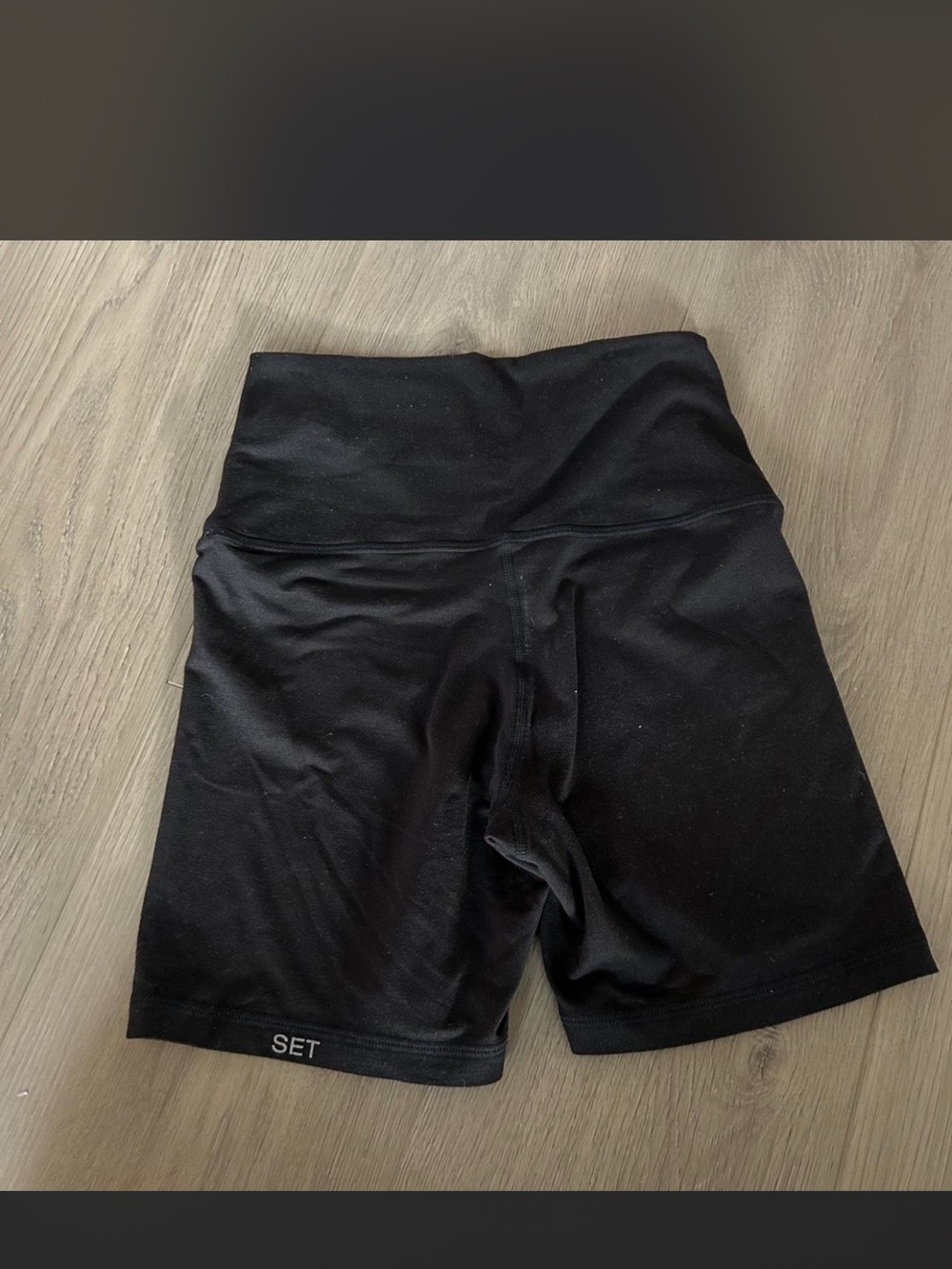 SET Active Women’s Black High-Waist Bike Shorts